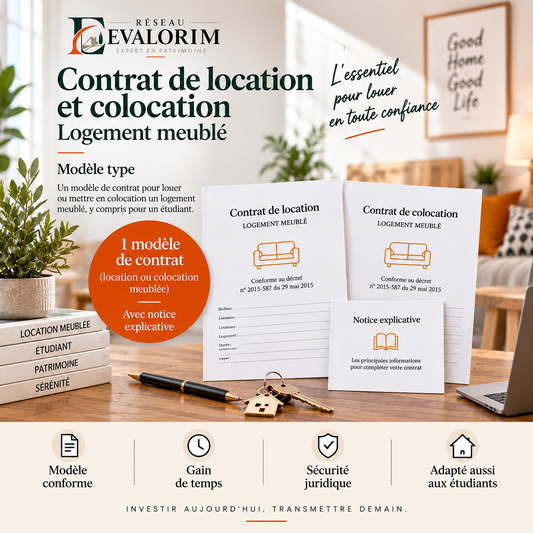 Bail de location et colocation (meublé)