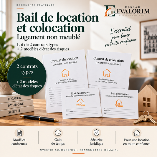 Bail de location et colocation (non meublé)
